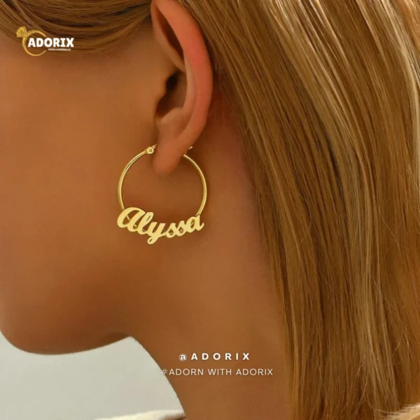 Customize Name Earrings