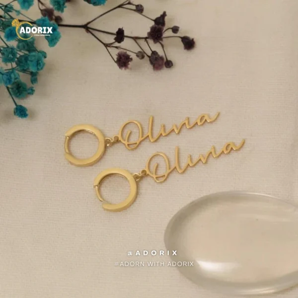 Customize Name Earrings