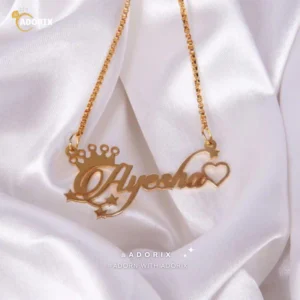 Name Necklace With Charms