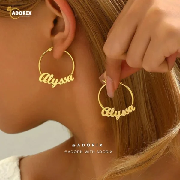 Customize Name Earrings