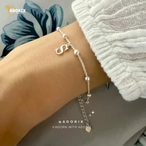 dainty initial bracelet