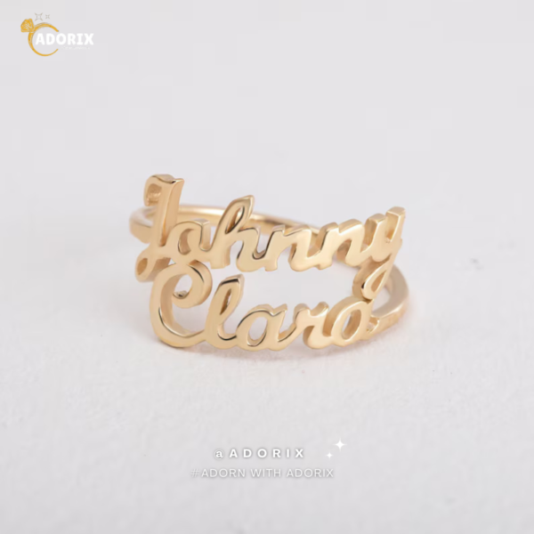 Double Name Ring