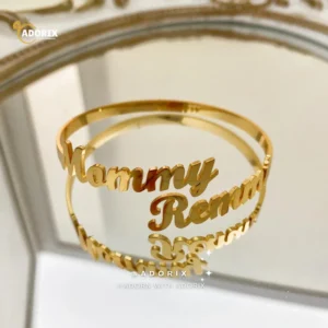 Custom Two Name Bangle