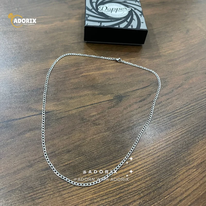 2mm Silver Light weight Figaro Link Neck Chain