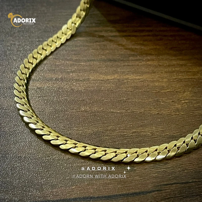 5mm Golden Miami Link Neck Chain