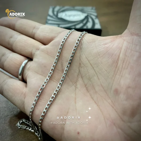 2mm Silver Light weight Figaro Link Neck Chain