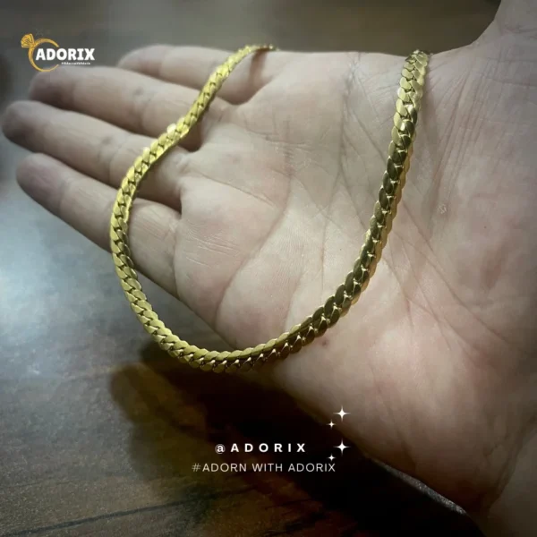 5mm Golden Miami Link Neck Chain