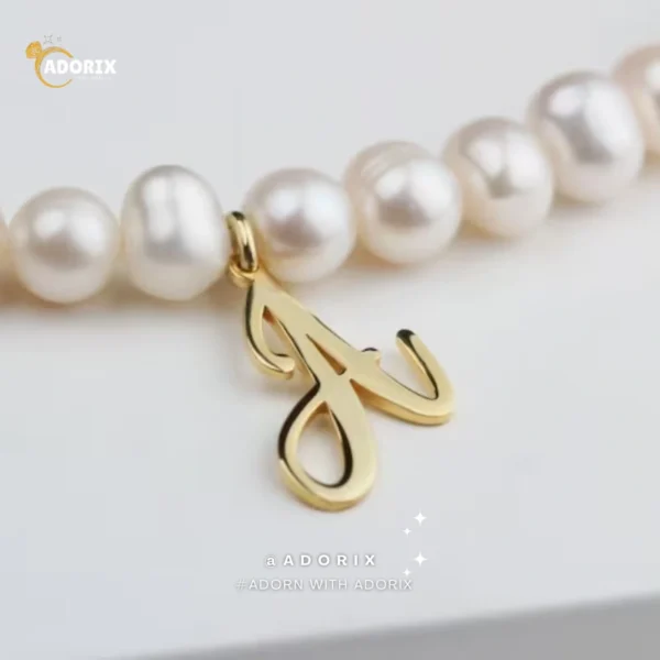 Pearl Initial Necklace