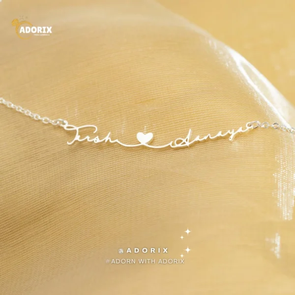 Two Name Heart Necklace