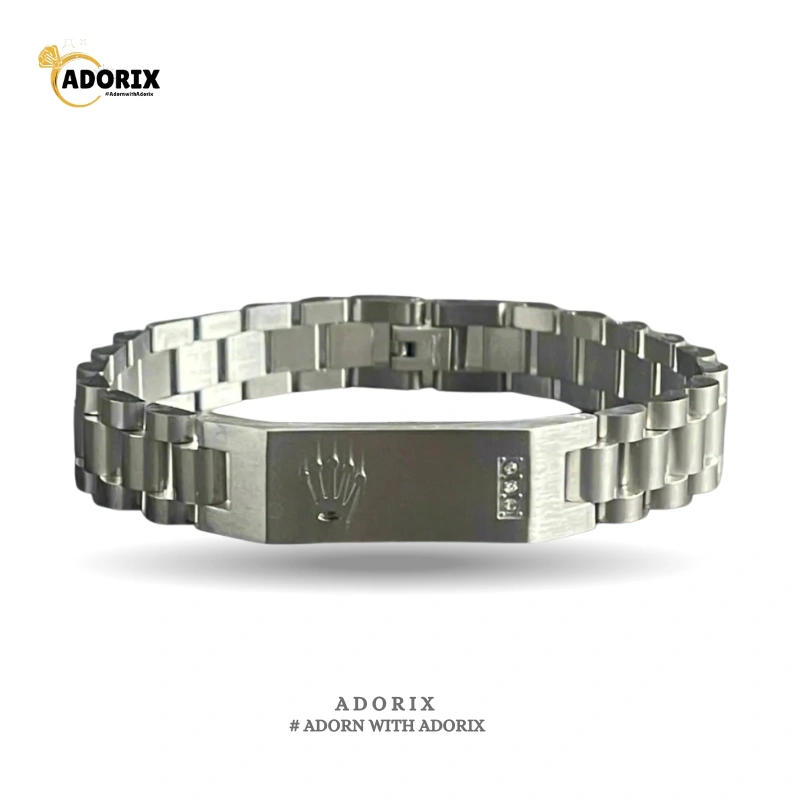 SILVER ROLEX BRACELET