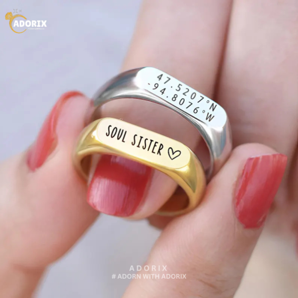 Laser Engrave Couple Ring