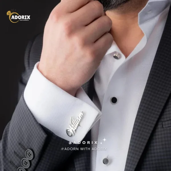 Custom Name Cufflink In Stylish Font