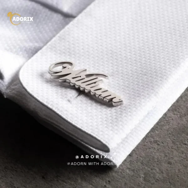 Custom Name Cufflink In Stylish Font