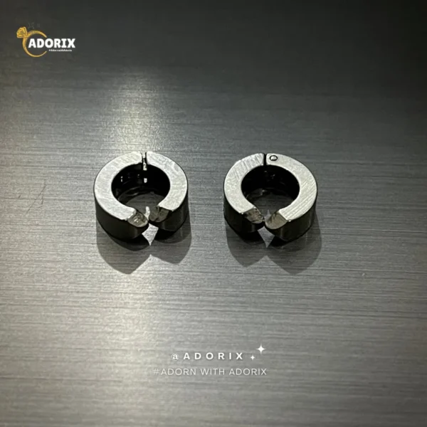 Stainless Steel Silver Non-Piercing Earring For Men