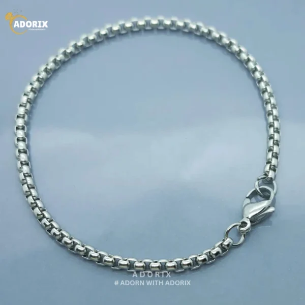 3MM Uni-Sex Box Chain Bracelet