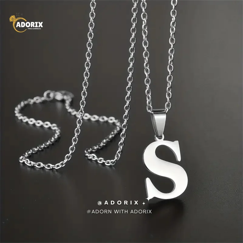 Men's and Women's Stainless Steel English Letter Necklace