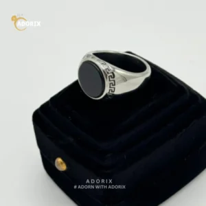 ROUND ONYX RING