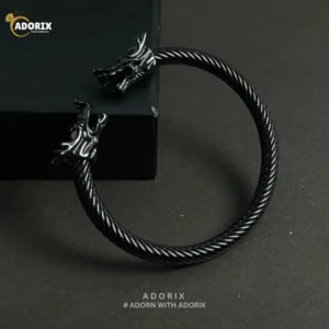 BLACK DRAGON STEEL BRACELET