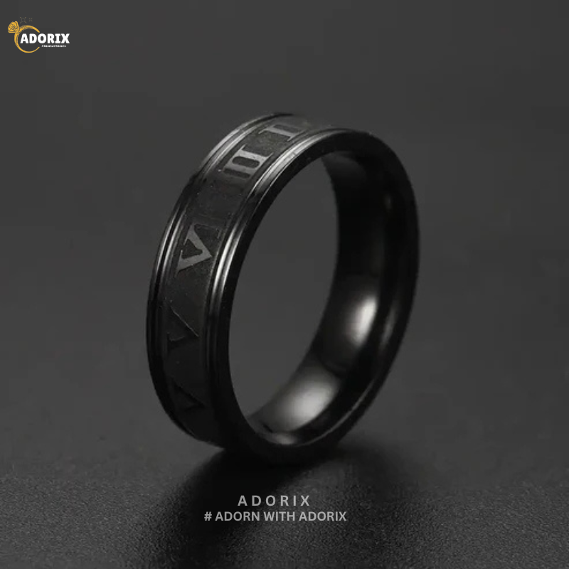 BLACK ROMAN RING