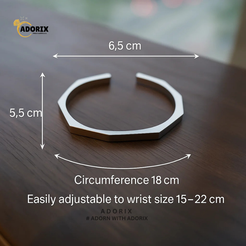 SILVER TITAN HEX BRACELET